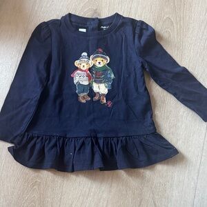 Polo by Ralph Lauren Kids Long Sleeve Top with Bear Design